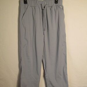 Women's Light Gray Drawstring Waist Track Pants/ Joggers